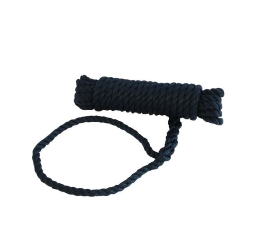 Talamex Landvast Polyester 3-strengs Zwart