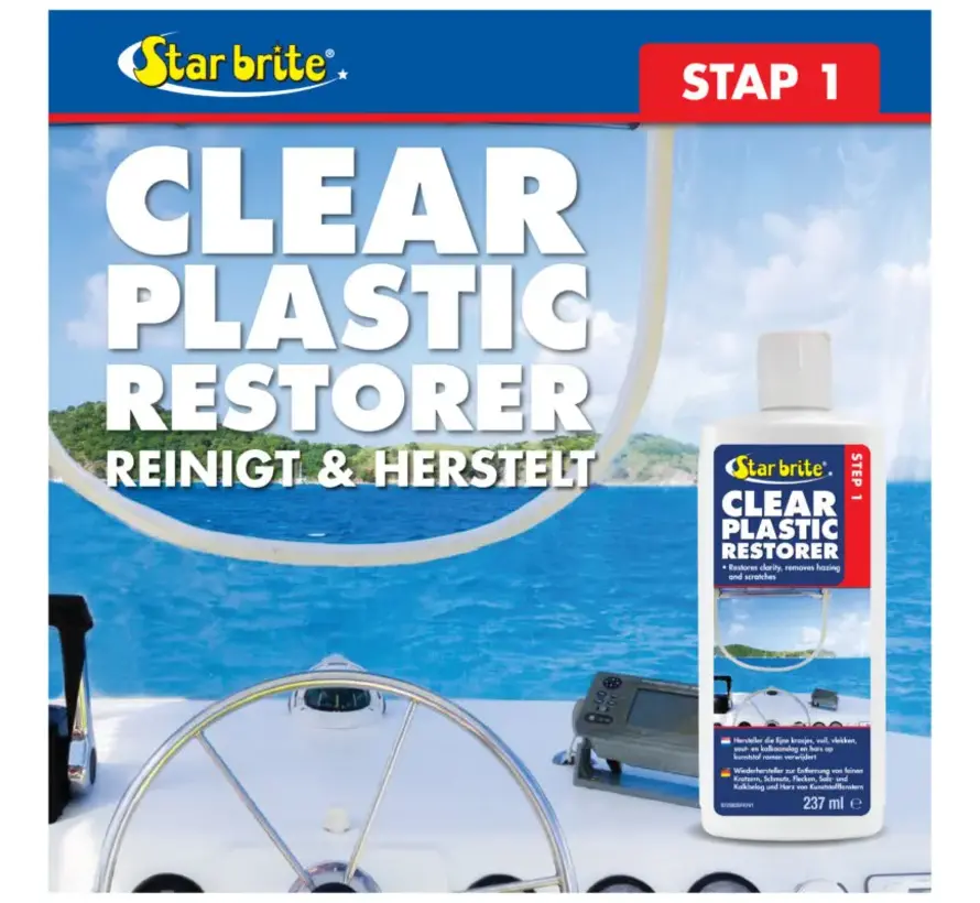 Starbrite Clear Plastic Restorer – Step 1