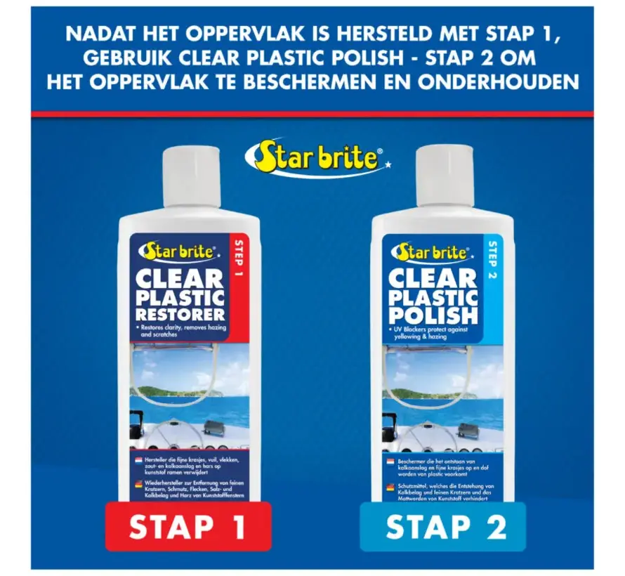 Starbrite Clear Plastic Restorer – Step 1