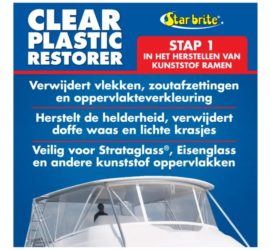 Starbrite Clear Plastic Restorer – Step 1