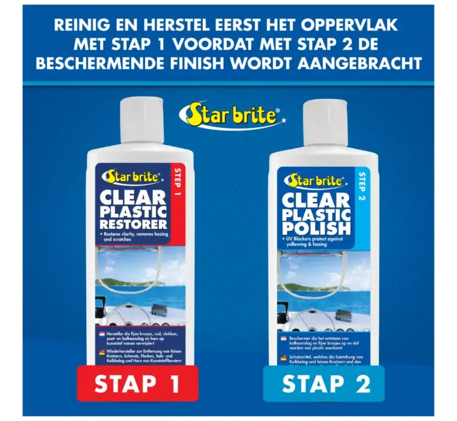 Starbrite Clear Plastic Polish – Step 2