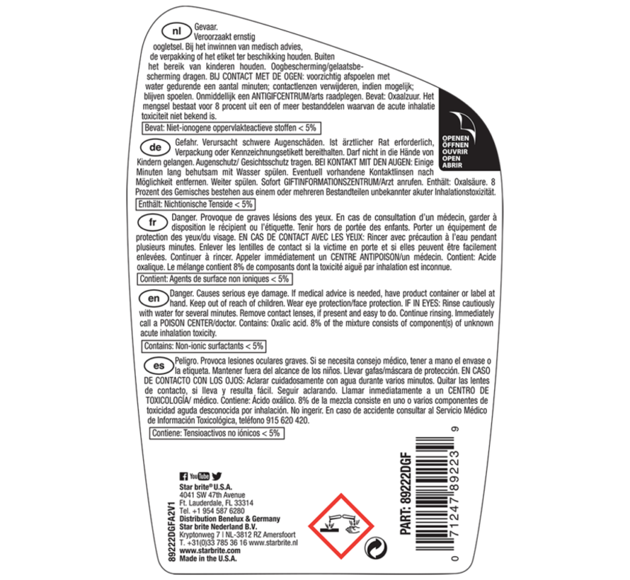 Starbrite Roestvlekken Verwijderaar