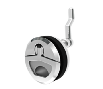 Allpa RVS Luiksluiting met draaigreep en lock Materiaaldikte tot 25mm