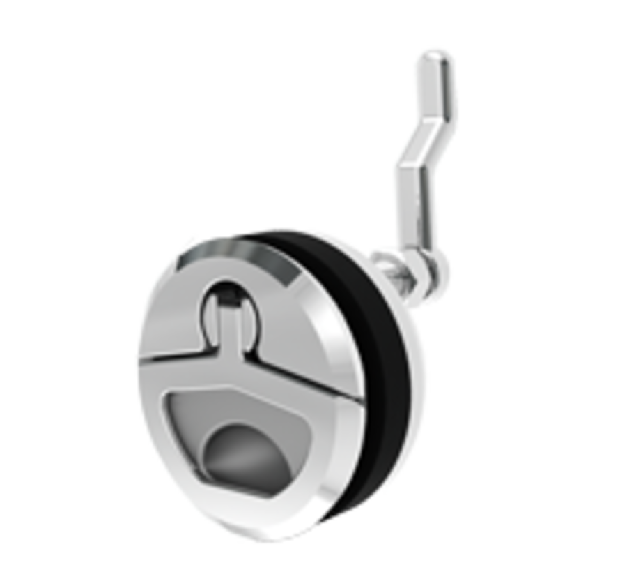 Allpa RVS Luiksluiting met draaigreep en lock Materiaaldikte tot 25mm
