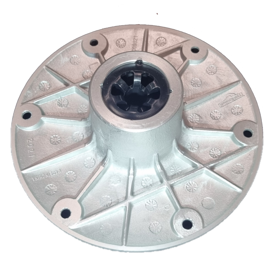 Allpa inbouwvoet Plug-In aluminium voetplaat voor (gasgeveerde) stoelpoot