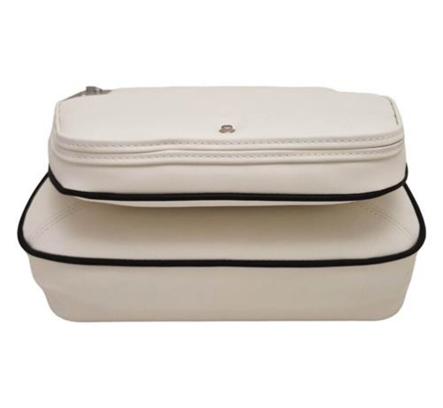 Hollex Bootstoel Black Star klapstoel wit / zwart met bies