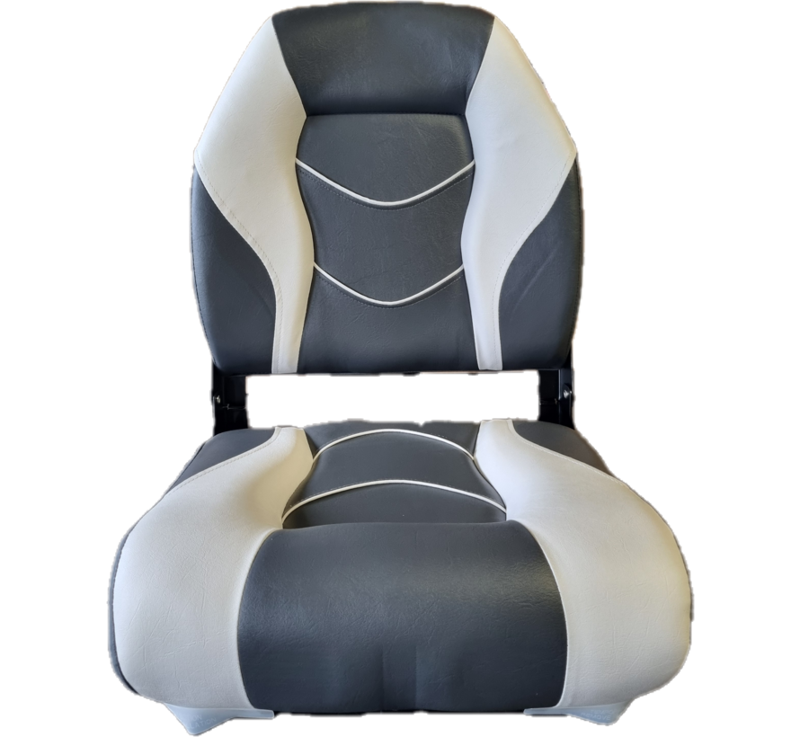 TM Bootstoel / Klapstoel High Back | wit / antraciet