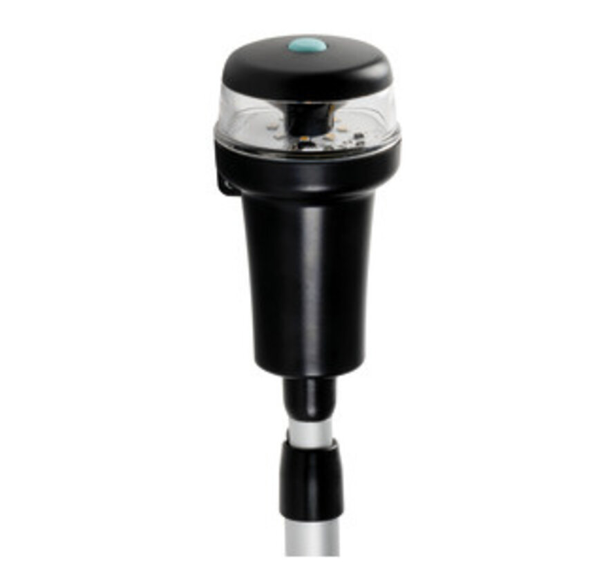 Navigatieverlichting Batterij 360° Wit staaflantaarn telescopisch + Rood / Groen boordlicht