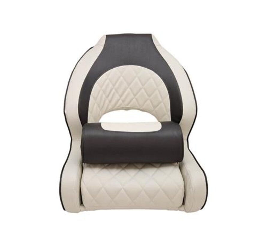 Hollex Stuurstoel Diamond Moon Flip-Up bootstoel wit / antraciet