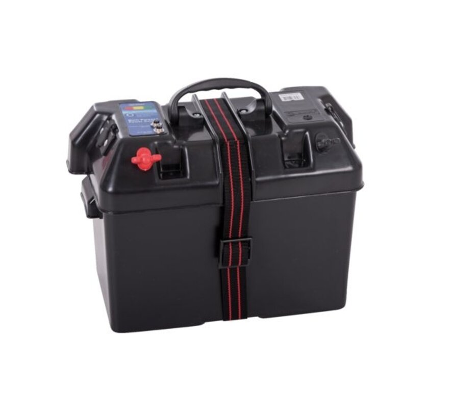 Talamex Accubak Powered | Quickfit aansluiting | 2x 12V | Accutester