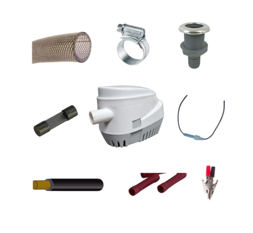 Aspius Bilgepomp Automatisch 12V - Complete set