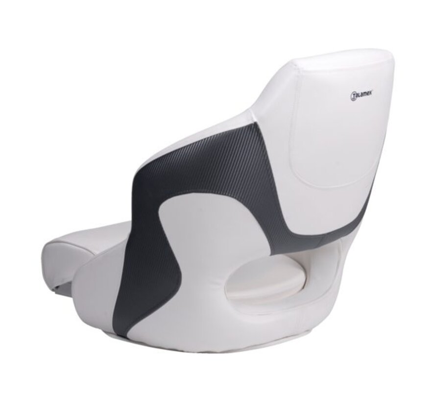 Talamex Bootstoel Captain Deluxe Duo Flip Up grijs / wit