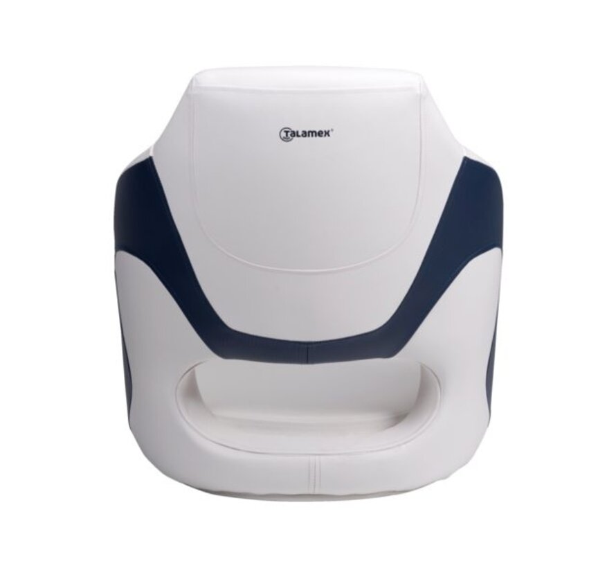 Talamex Bootstoel Captain Deluxe Duo Flip Up marine blauw / wit