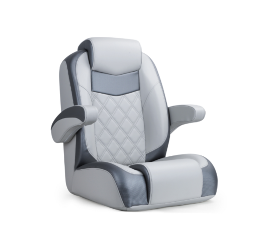 Stuurstoel Boat Captain Seat met armleuning | Grey / Charcoal