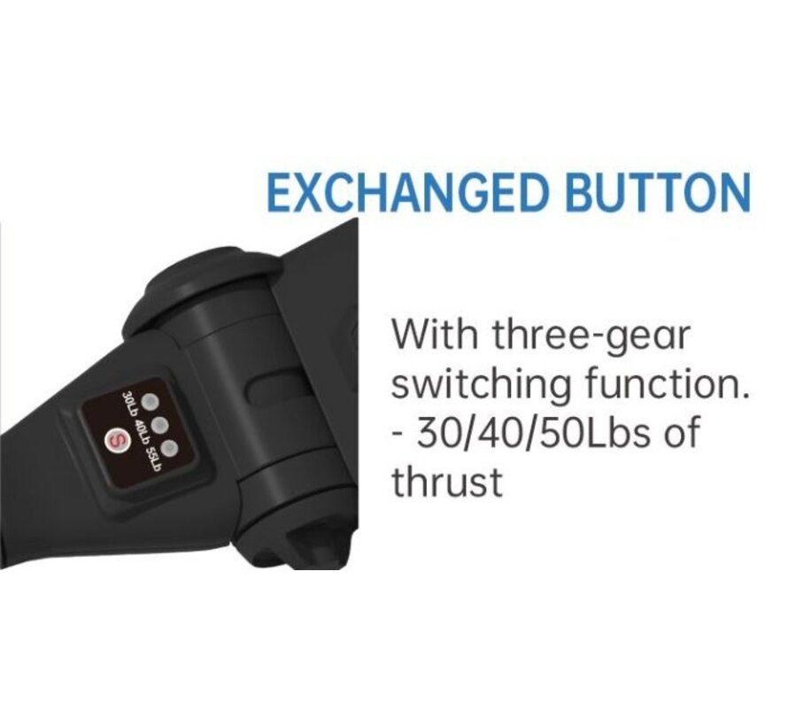 Haswing Protruar Genius 12V Elektromotor - Traploos Regelbaar & Selecteerbaar 30 / 40 / 55 lbs Stuwkracht