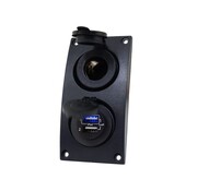 Talamex Schakelpaneel Curved add-on paneel 12V & dubbel USB
