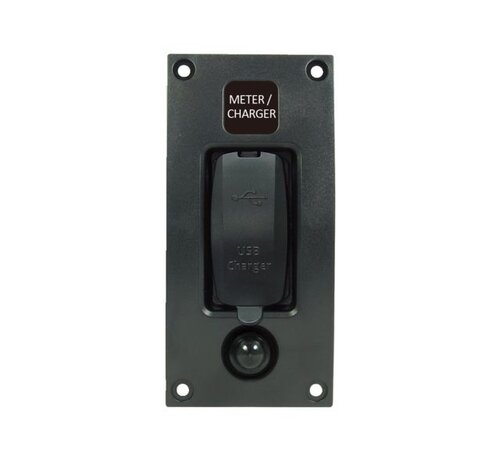 Talamex Talamex Schakelpaneel Curved add-on paneel USB stopcontact dubbel 3.4A
