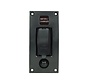 Talamex Schakelpaneel Curved add-on paneel USB stopcontact dubbel 3.4A