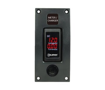 Talamex Schakelpaneel Curved add-on paneel Volt / ampere meter
