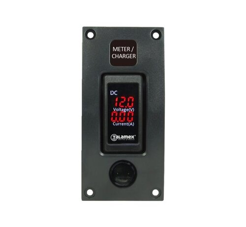 Talamex Talamex Schakelpaneel Curved add-on paneel Volt / ampere meter