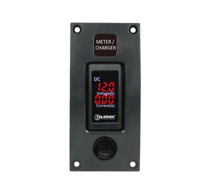 Talamex Schakelpaneel Curved add-on paneel Volt / ampere meter