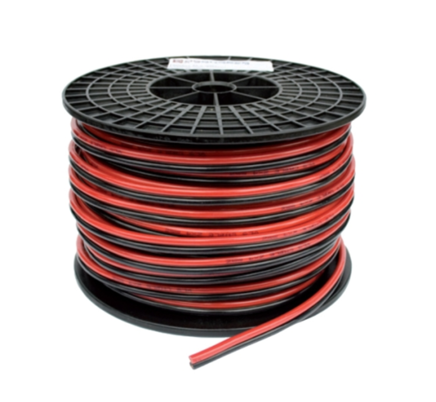 Twinkabel Accukabel Rood/Zwart - Per Meter