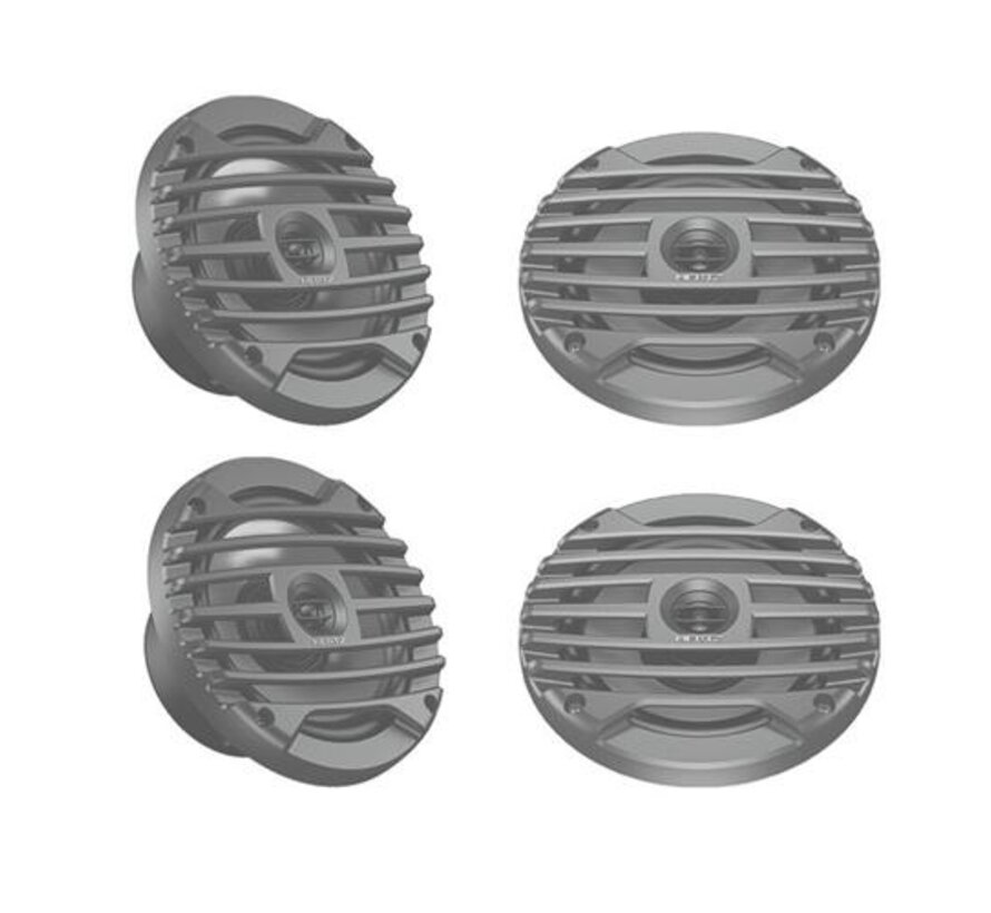 Hertz marine speaker HBX 6.5 M-C Zilver 2 stuks