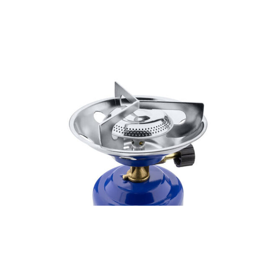 Camping kookstel metaal blauw kooktoestel