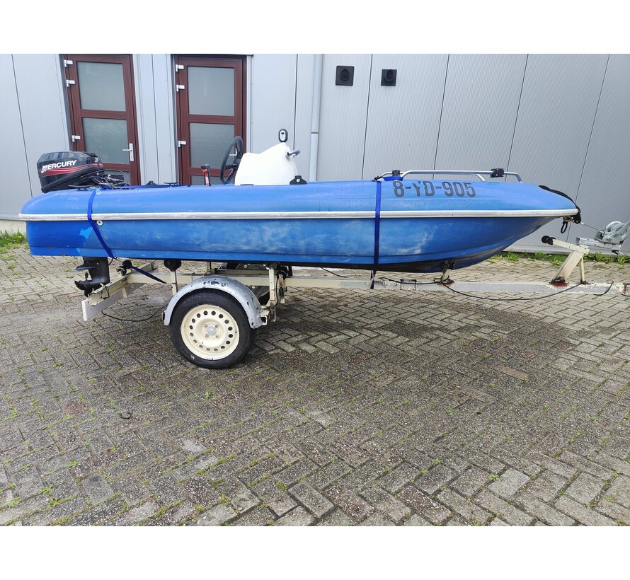 Jeanneau cap 370  | Mercury 15 pk | Trailer . Met eventueel begrenzen