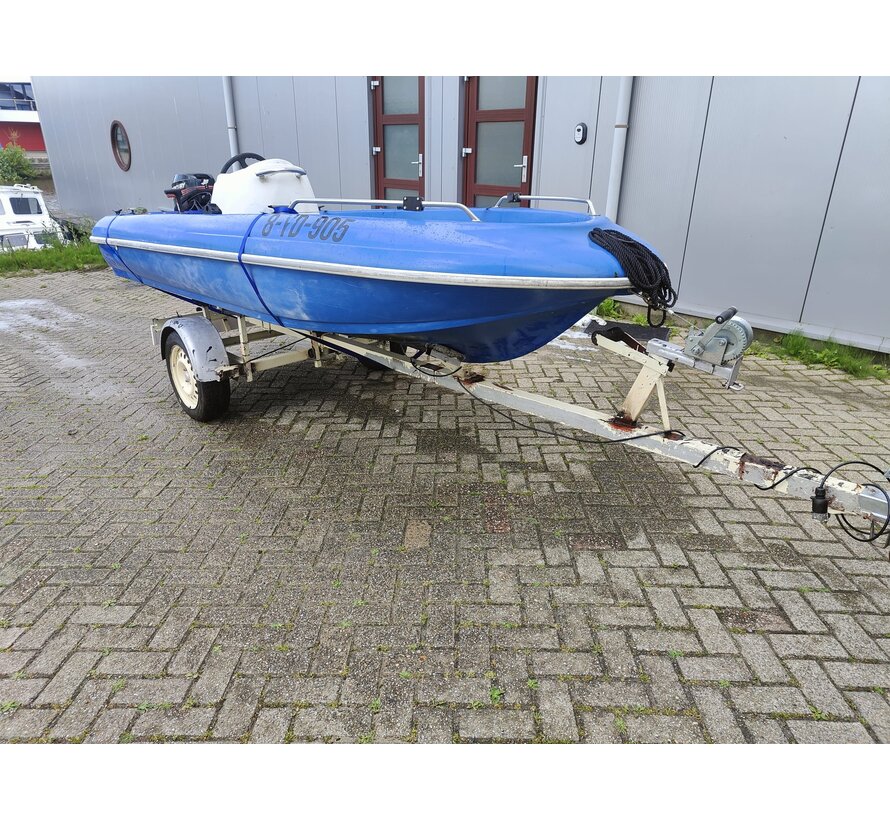 Jeanneau cap 370  | Mercury 15 pk | Trailer . Met eventueel begrenzen