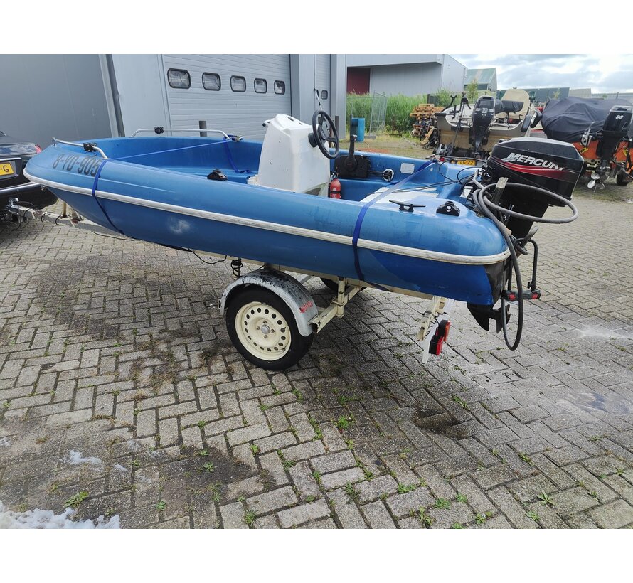 Jeanneau cap 370  | Mercury 15 pk | Trailer . Met eventueel begrenzen