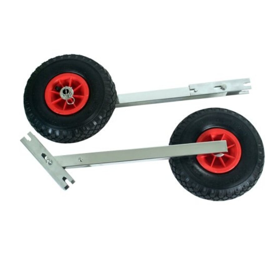 Allpa Rubberboot RVS Transportwielen set | Max 150 kg