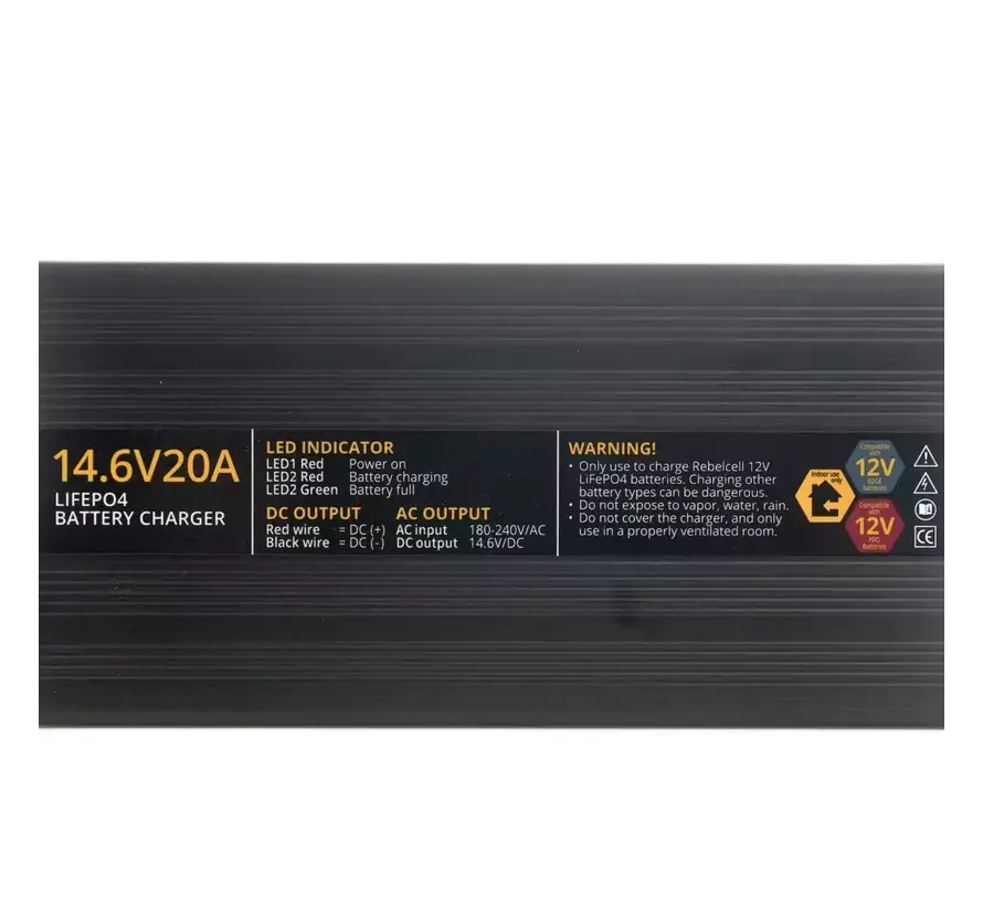 Rebelcell LiFePO4 Acculader 14.6V 20A