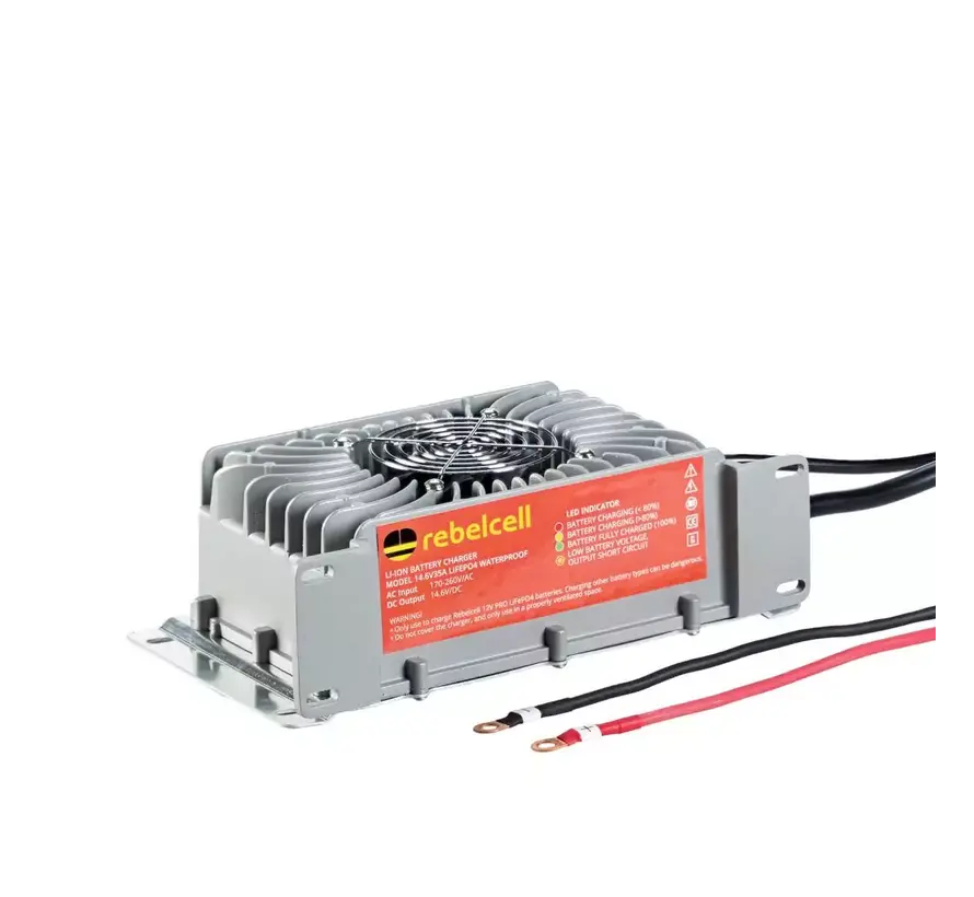 Rebelcell LiFePO4 Acculader Waterdicht (IP65) 14.6V