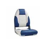 TM Bootstoel High Back | Wit/Blauw
