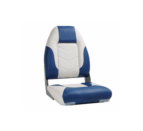 TM TM Bootstoel High Back | Wit/Blauw