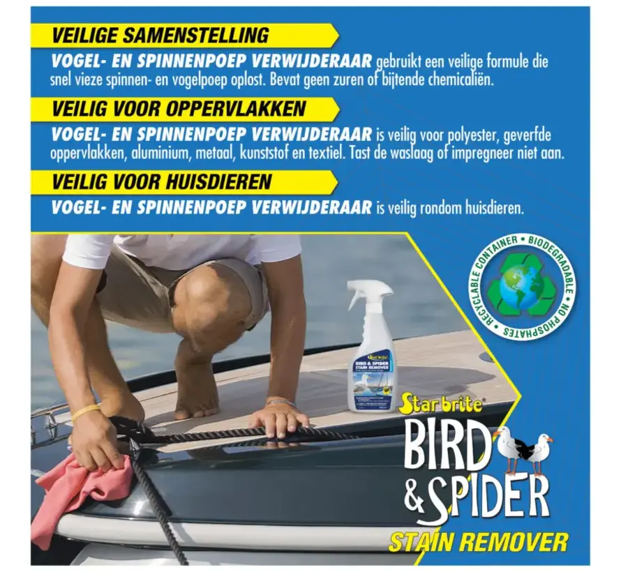 Starbrite Vogel- en Spinnenpoep Verwijderaar