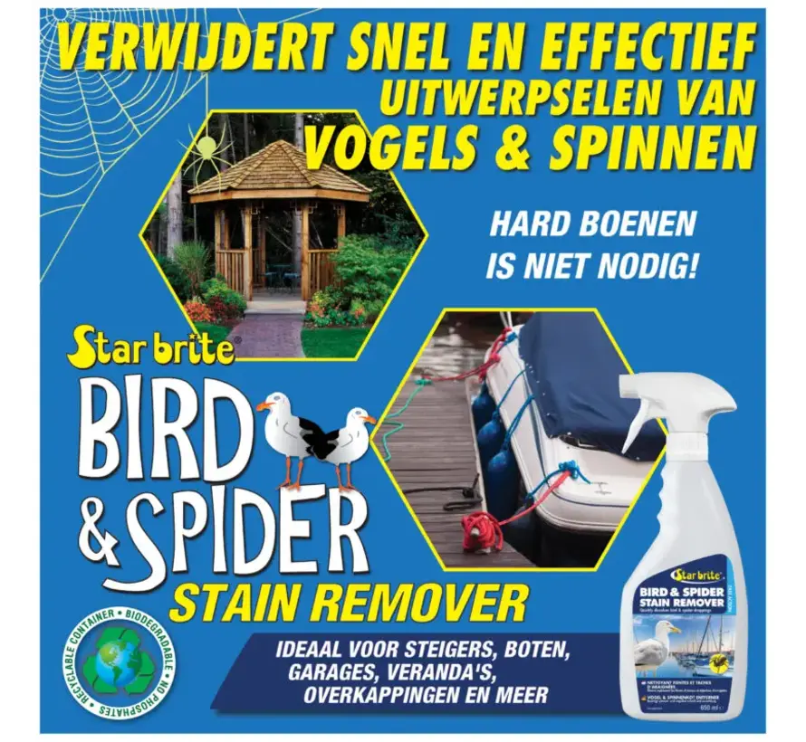 Starbrite Vogel- en Spinnenpoep Verwijderaar