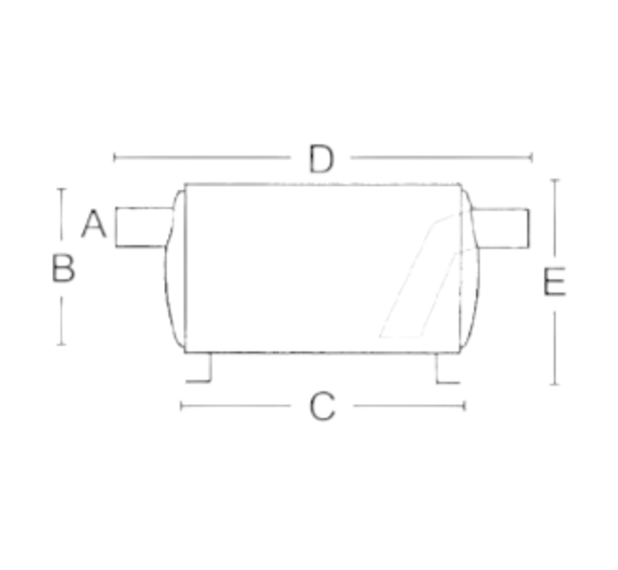 RVS Waterlock / Uitlaatdemper