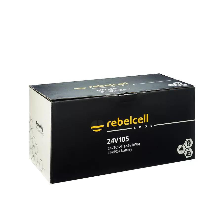 Rebelcell EDGE LiFePO4 Accu 24V 105Ah