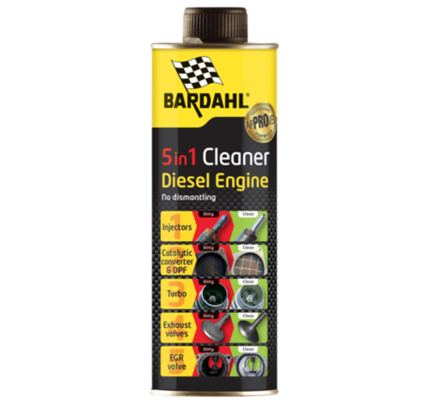 Bardahl 5 in 1 Diesel motor reiniger 500ML