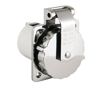 Marinco Inbouw Walstroomstopcontact RVS 16A