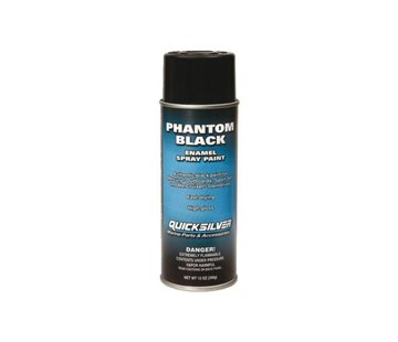 Quicksilver Spuitbus Phantom Black voor Mercury & MerCruiser Zwart 8M0185749