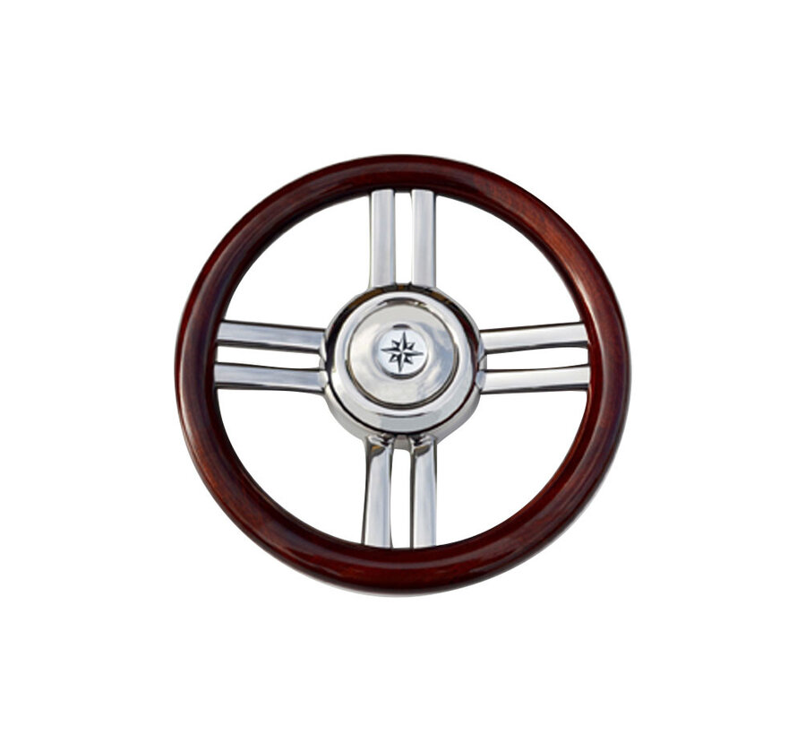 Allpa 4-Spaaks stuurwiel model 25B RVS – Ø350 mm
