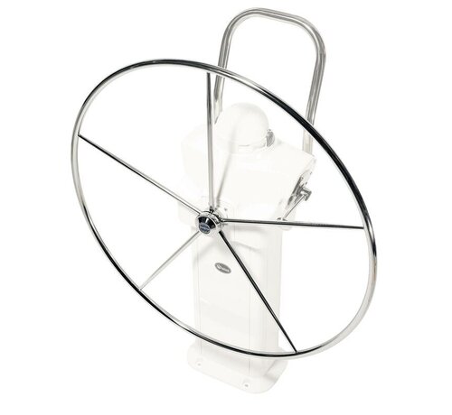 Lewmar Lewmar Commodore stuurwiel RVS met lederen bekleding – Ø1016 mm