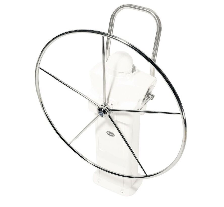 Lewmar Commodore stuurwiel RVS met lederen bekleding – Ø1016 mm