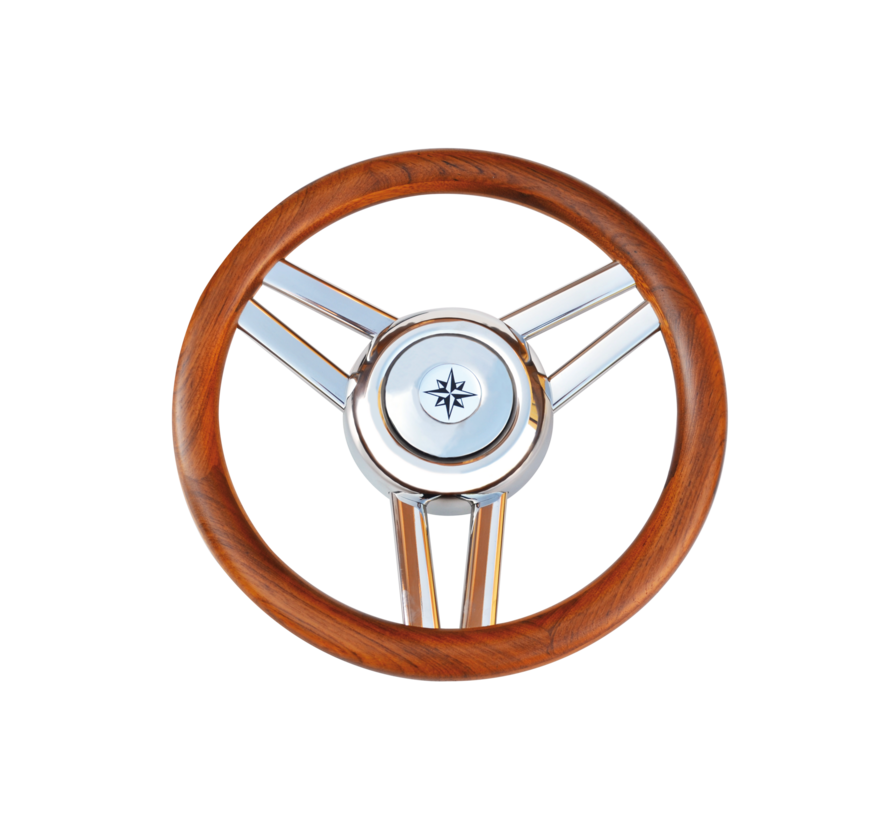 Allpa 3-Spaaks stuurwiel model 26 RVS – Ø350 mm