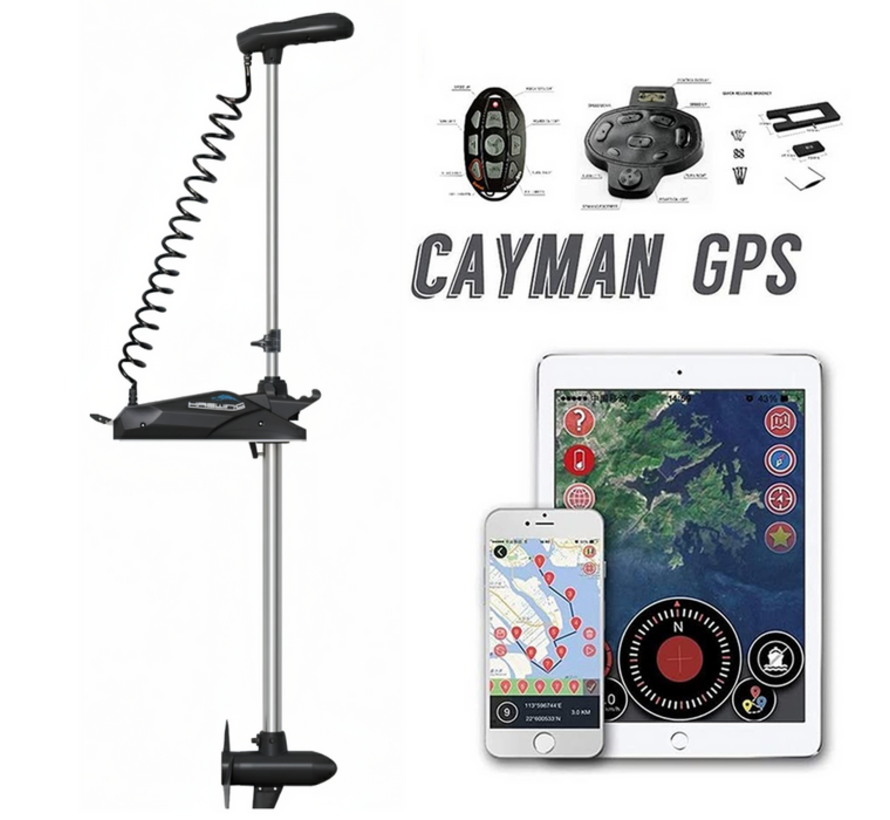 Cayman B 80 lbs 24V GPS Boegmotor Anker funtie op afstandbediening