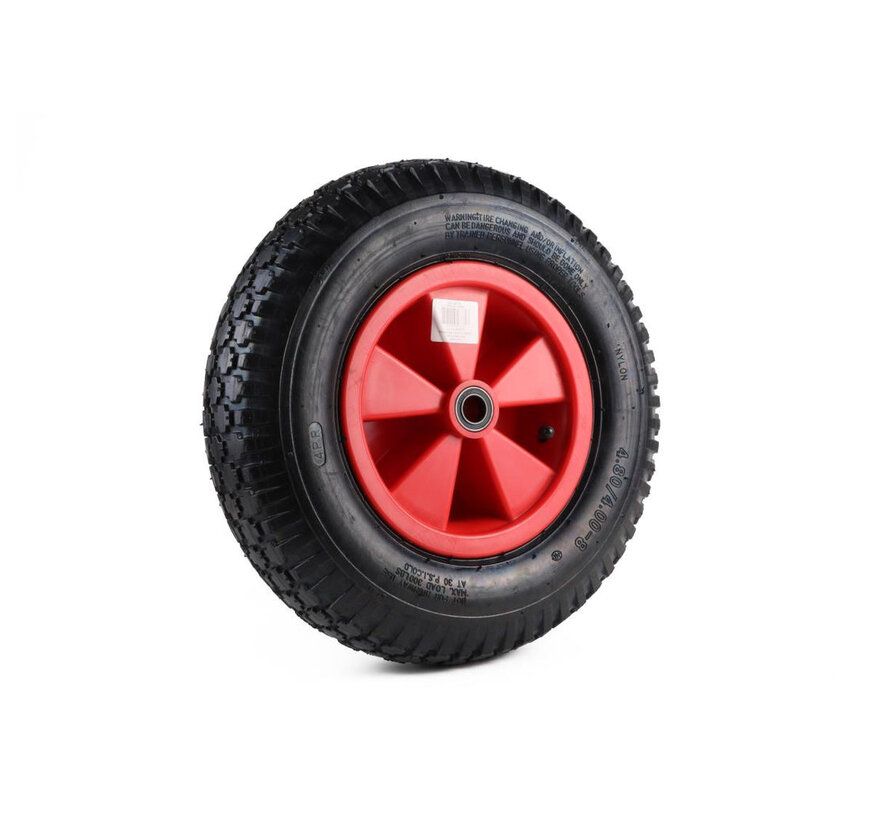 Wiel + Band Groot Kogellagerd – 20 mm As voor Trailer & Watersport