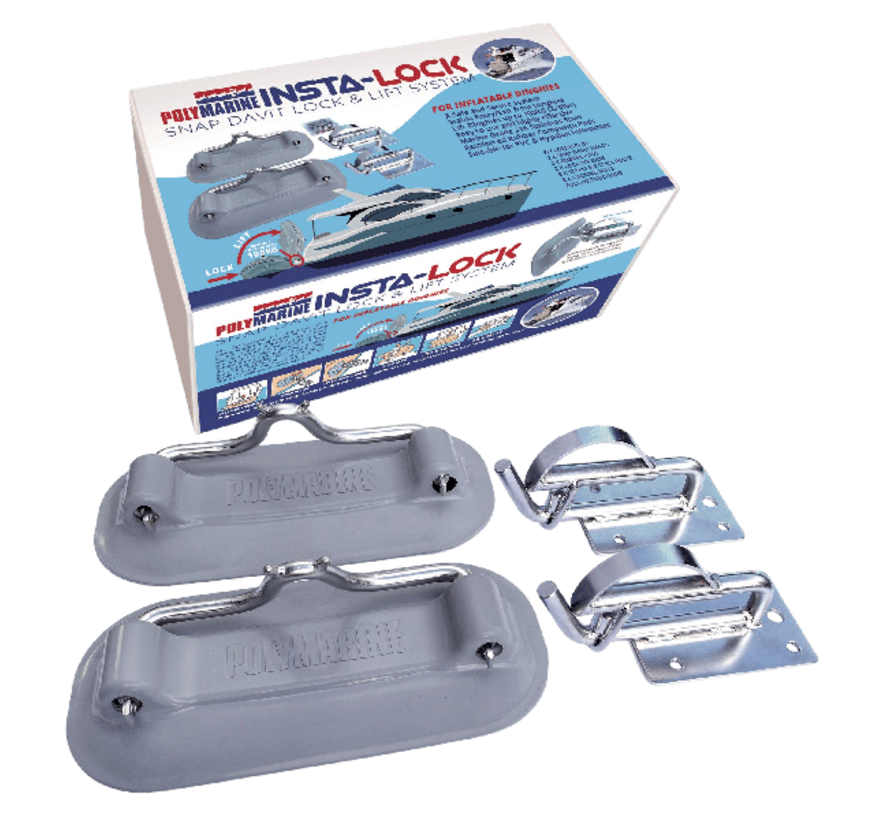 Polymarine Insta-Lock Snap Davit Lock & Lift Systeem voor Opblaasboten